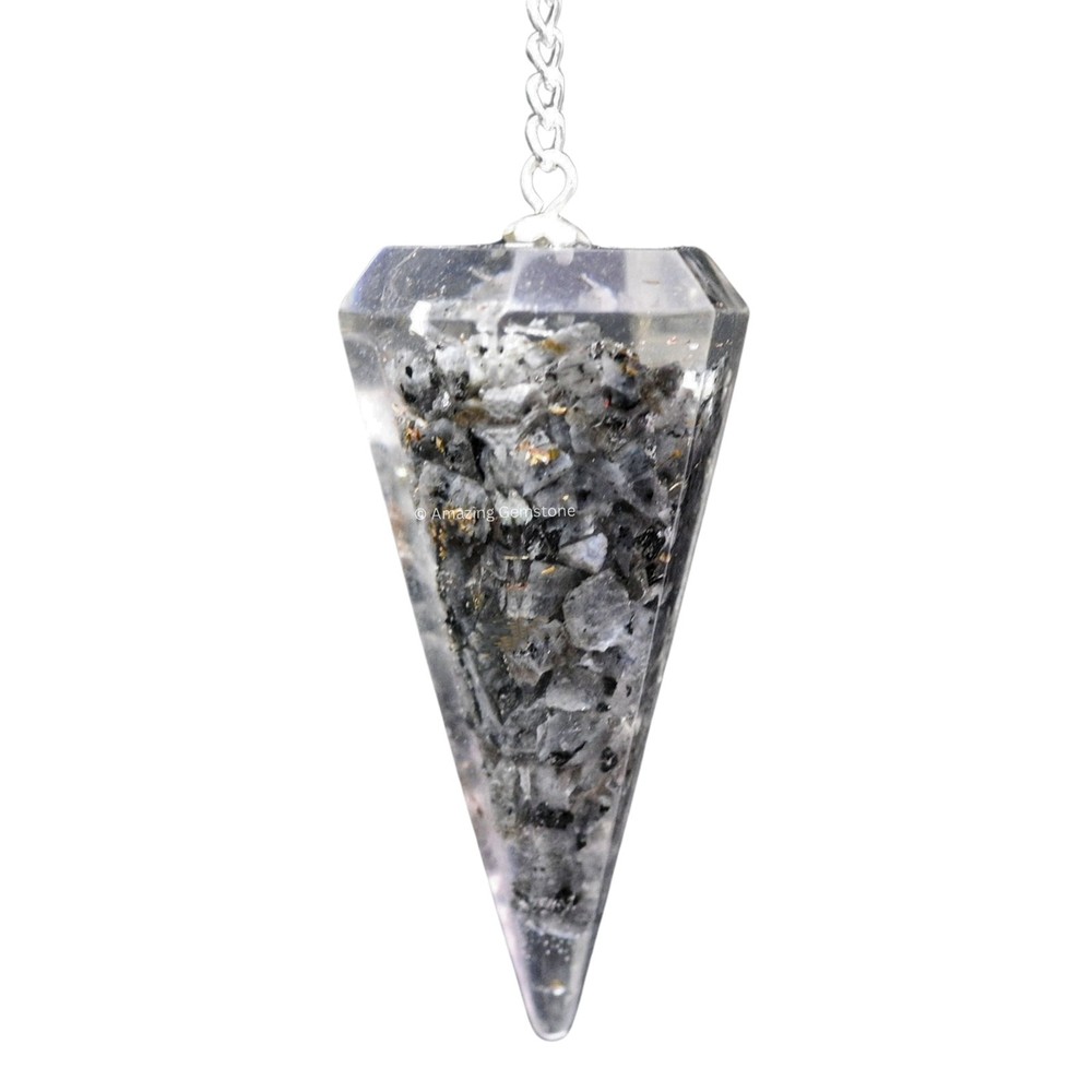 Larvikite Orgone Crystal Pendulums