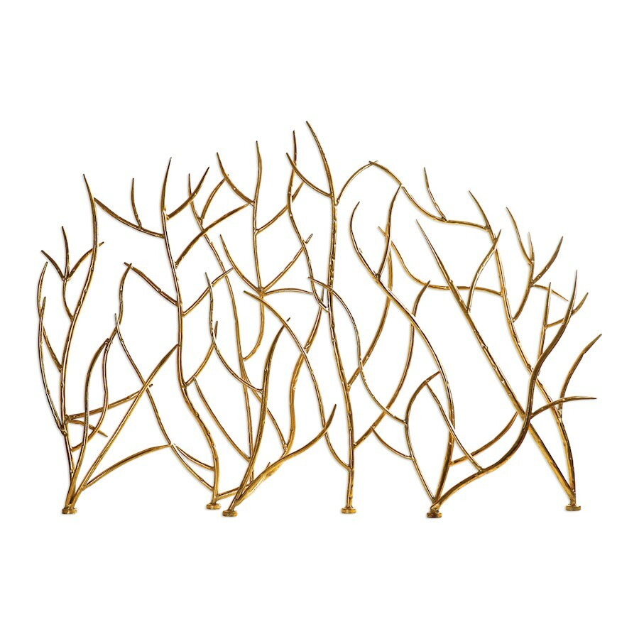 Uttermost Gold Branches Decorative Fireplace Screen - 18796