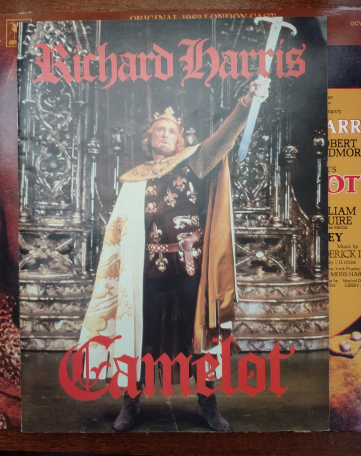 1983 CAMELOT Programs, Ticket Stubs & LP Record - Richard Harris Atlanta Fox