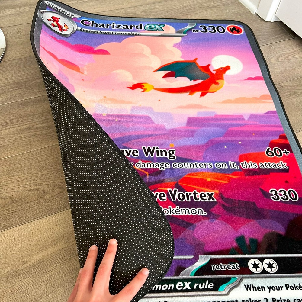 Anime Rug Pokemon Charizard Ex Soft Polyester Carpet