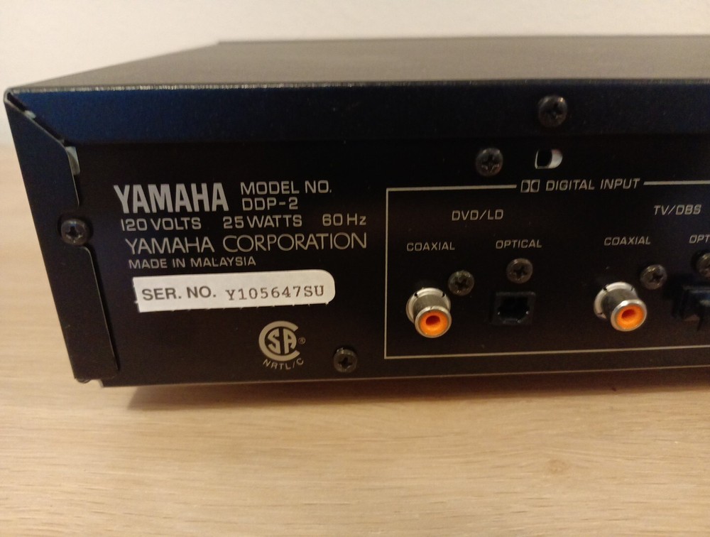 Yamaha DDP-2 Digital Sound Processor - Power Up ( Untested ) EB-12367