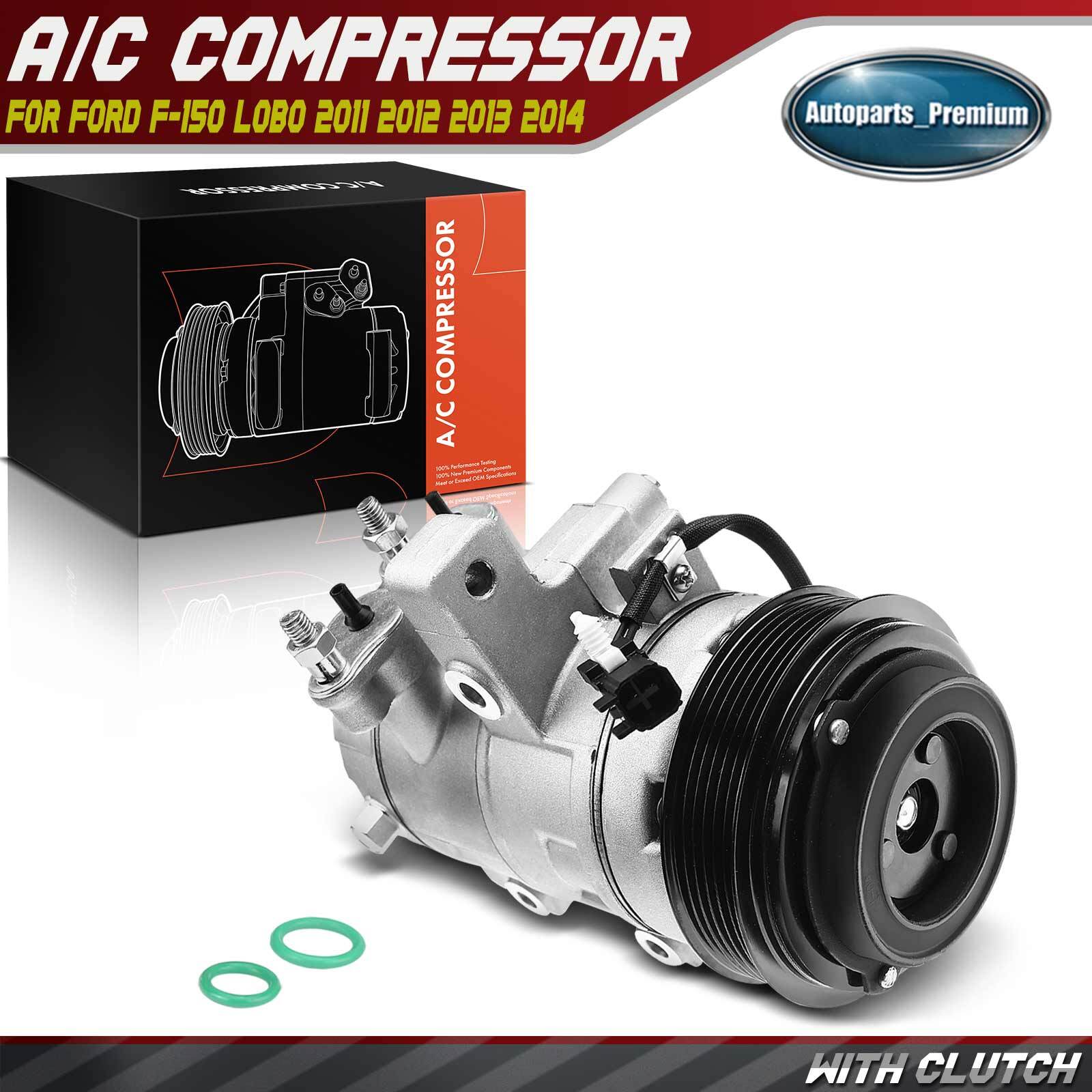 New AC Compressor with Clutch for Ford F-150 Lobo 2011 2012 2013 2014 V8 5.0L