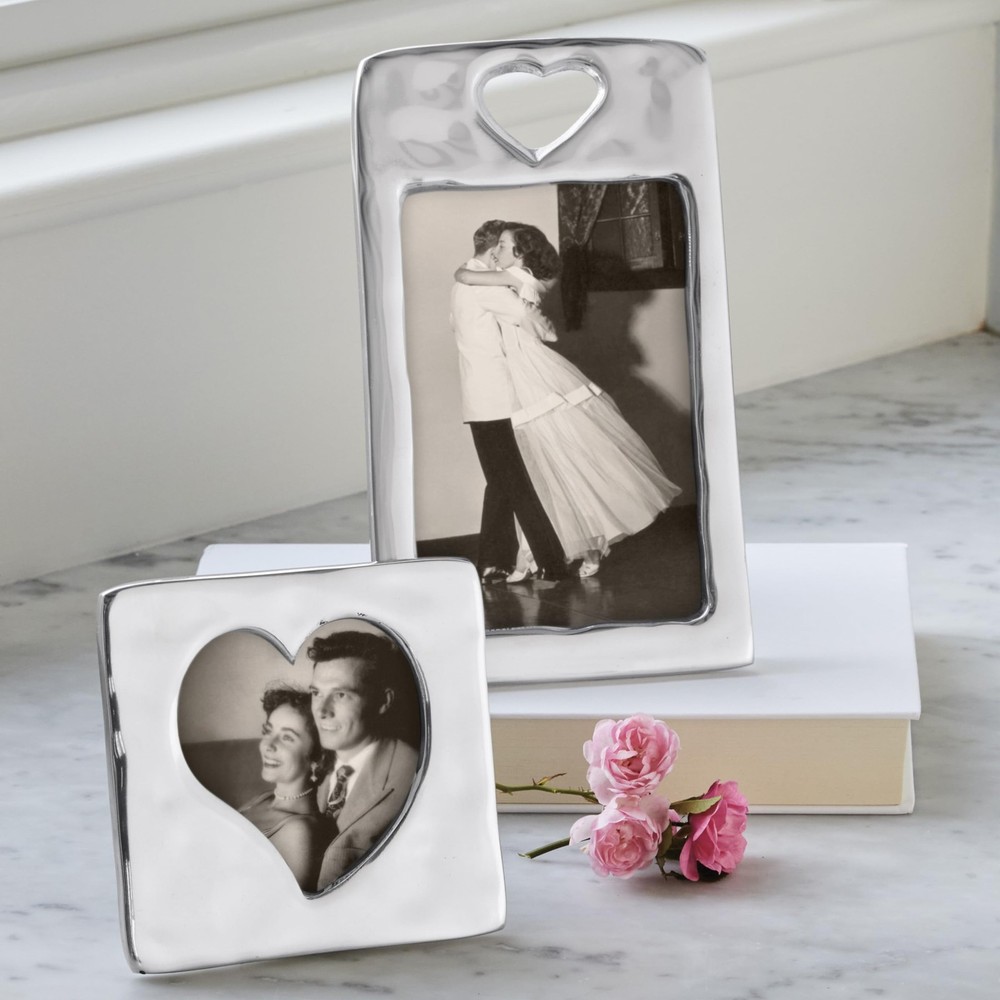 Open Heart 4X6 Frame | Silver | Brillante | Frames | Decorative Photo Frames ...