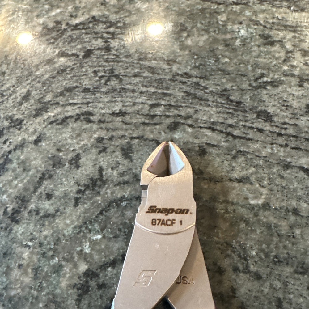 Snap On 87acf 7” vector edge diagonal cutter dark titanium new