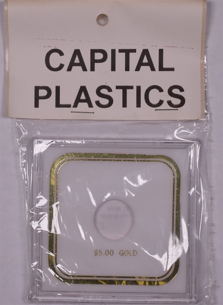 Capital Plastics 5.00$ Gold Holder