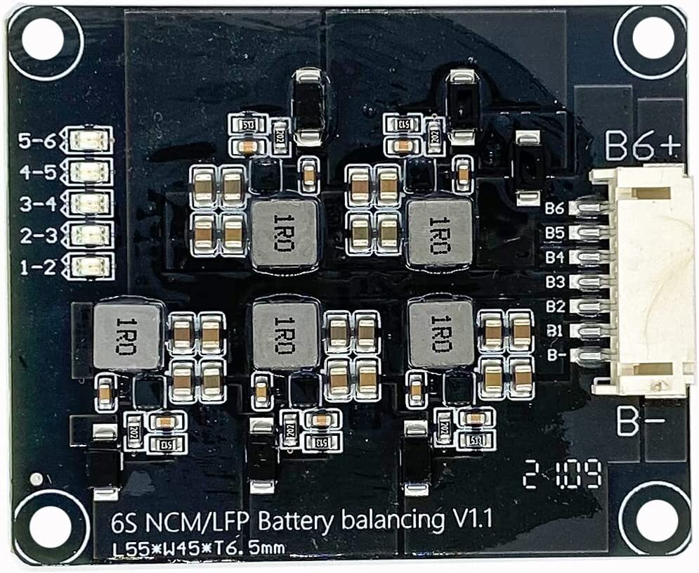 6S 1.2A Li-ion Lifepo4 Lithium Battery Active Equalizer Balancer Inductive BMS