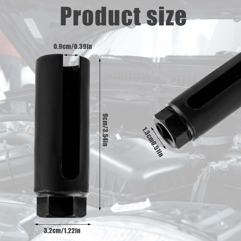 Offset Oxygen Sensor Socket 3/8" Drive x 7/8" for O2 Removal & Installation