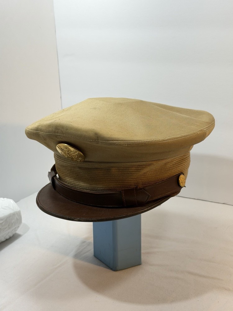 Original WWII US Army Enlisted Visor Cap WW2