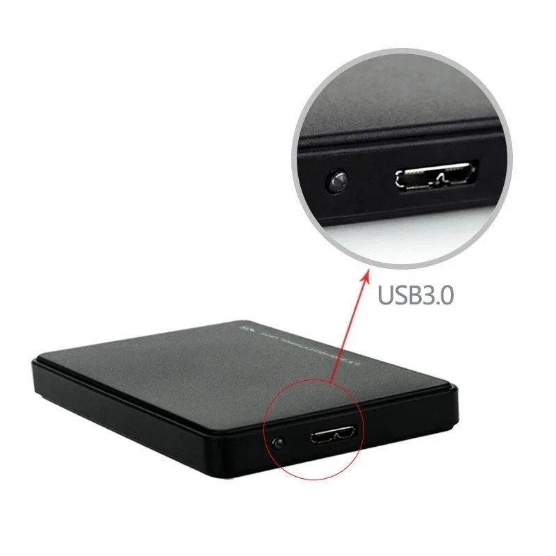 USB 3.0 2TB SATA SSD External Hard Drive Portable Desktop Mobile Hard Disk Case