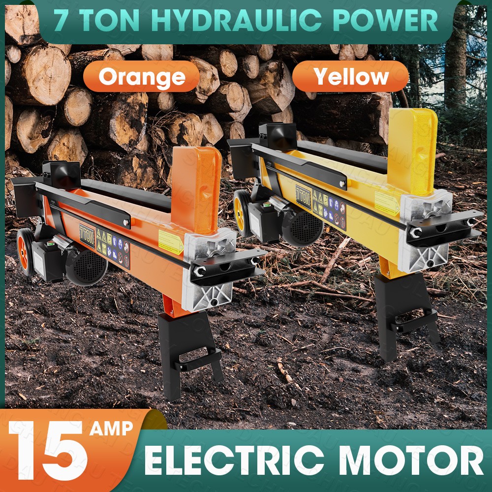 Portable Electric Log Splitter Compact Horizontal Power Wood Splitters Machine
