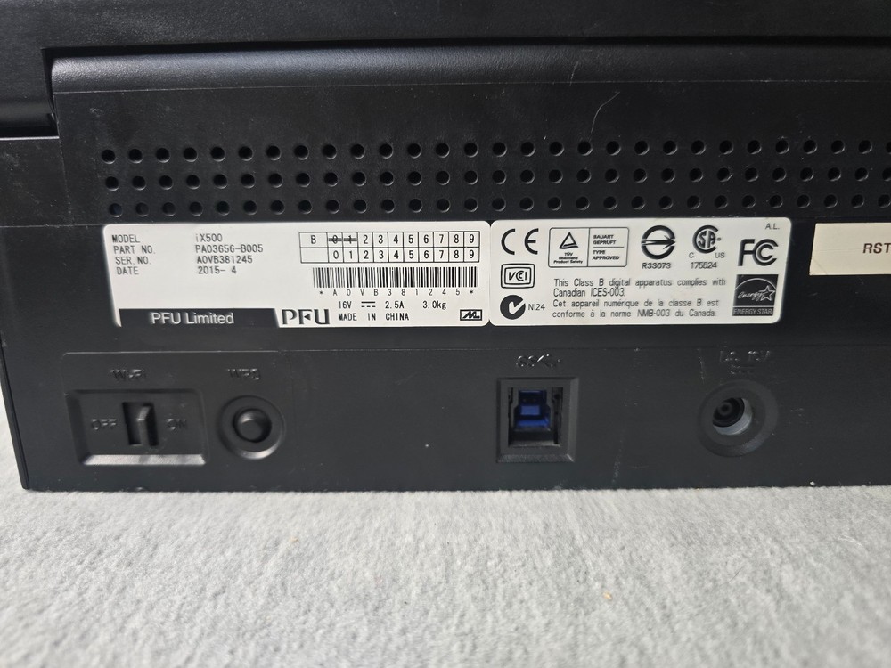 Fujitsu ScanSnap ix500 Wireless Document & Image Scanner with Power Supply