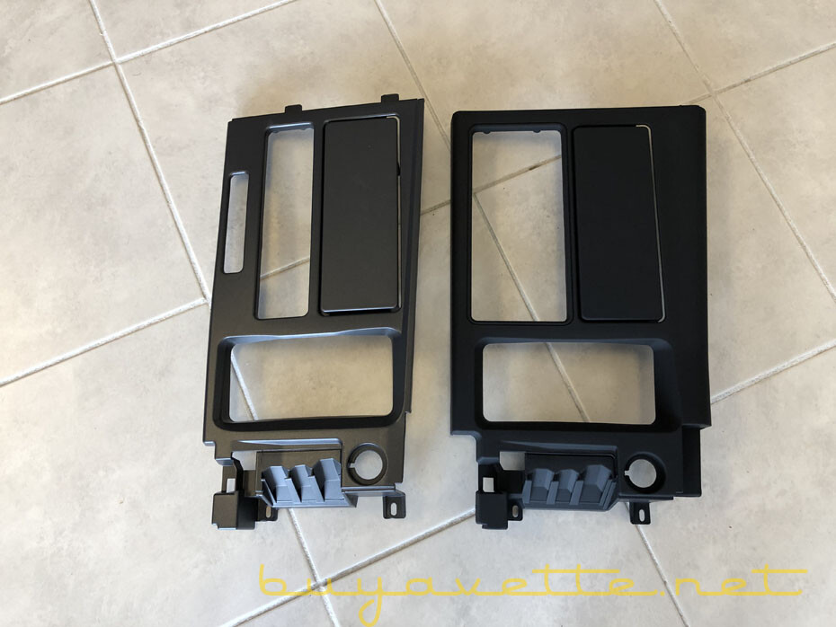 1990-1991 C4 Corvette Center Console Shift Plate NEW Gray Automatic