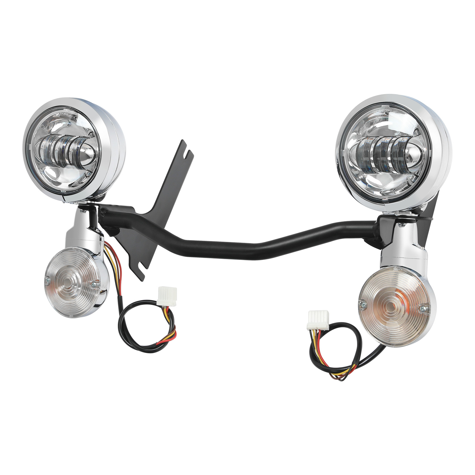 4.5" LED Passing Turn Signal Spot Light Bar Fit For Harley Road King FLHR 14-24