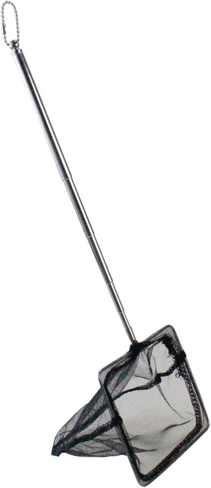 Adjustable 5-Inch Aquarium Net with Telescopic Handle for Easy Fish Transfer