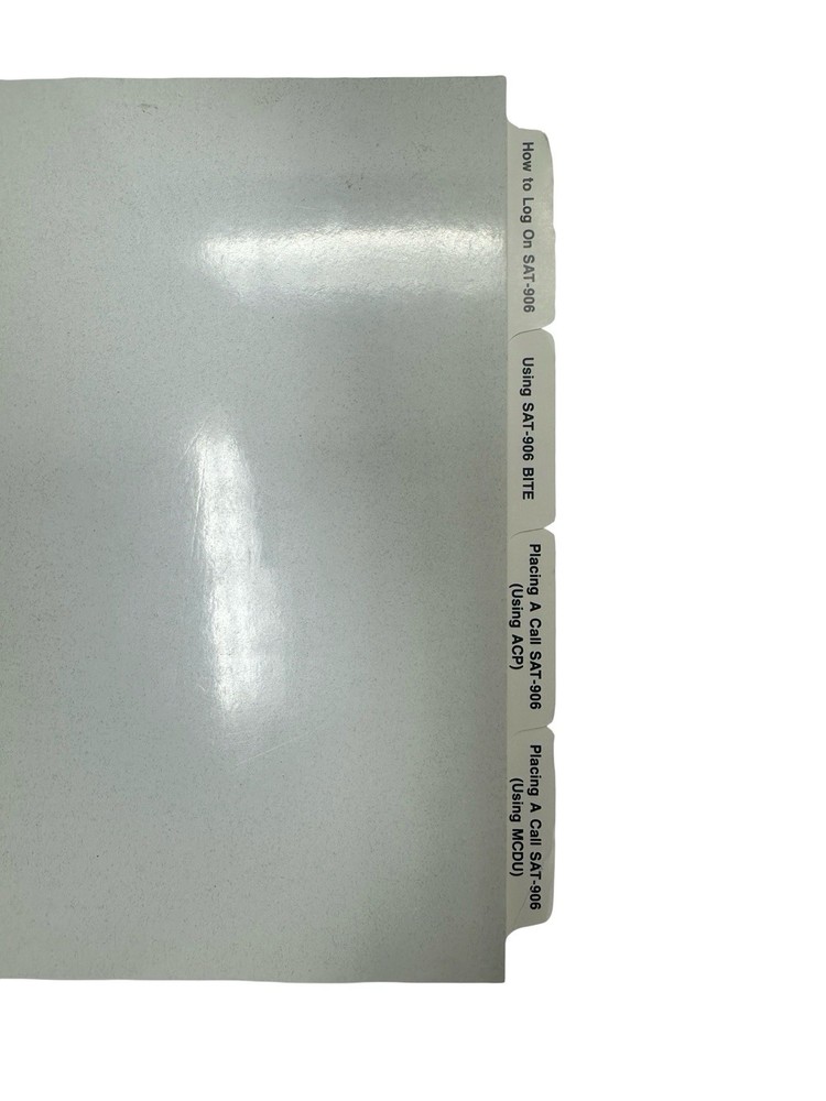 Rockwell Collins SAT-906 Pilot's Guide 1995 SATCOM Manual Avionics