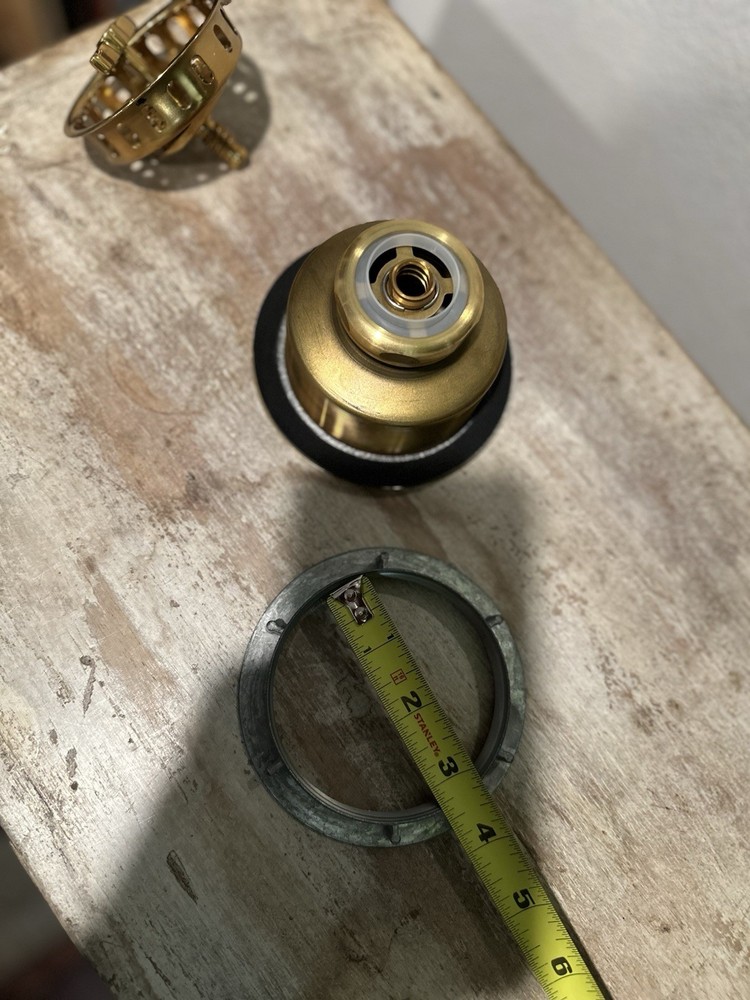 Brasstech-120/034 large Basket Strainer Poste SATIN BRASS New