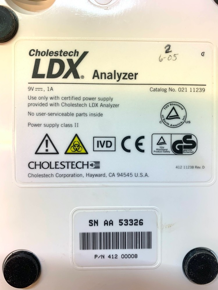 Cholestech LDX Analyzer & Printer With Manual & Instructions S8563