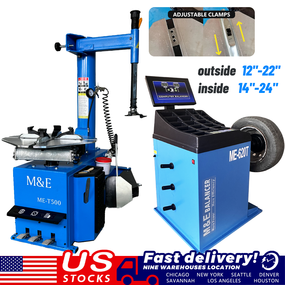 M&E Tire Changer Machine Wheel Changer Machine Wheel Balancer Clamp Tire Machine