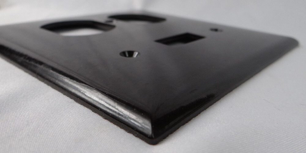 Brown Switch Plates 2 Gang, 1 Duplex Device Combo, 1 Toggle Switch Plate Eagle 3