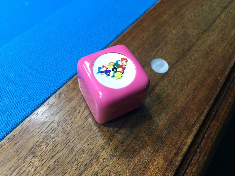 8-Ball Rack Billiard Pool Cue Tip Chalk Holder Table Chalker