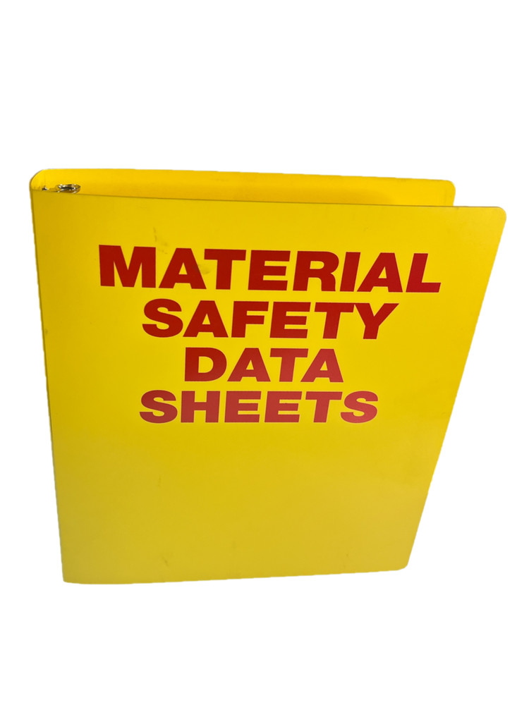 Brady MSDS Material Safety Data Sheets Binder