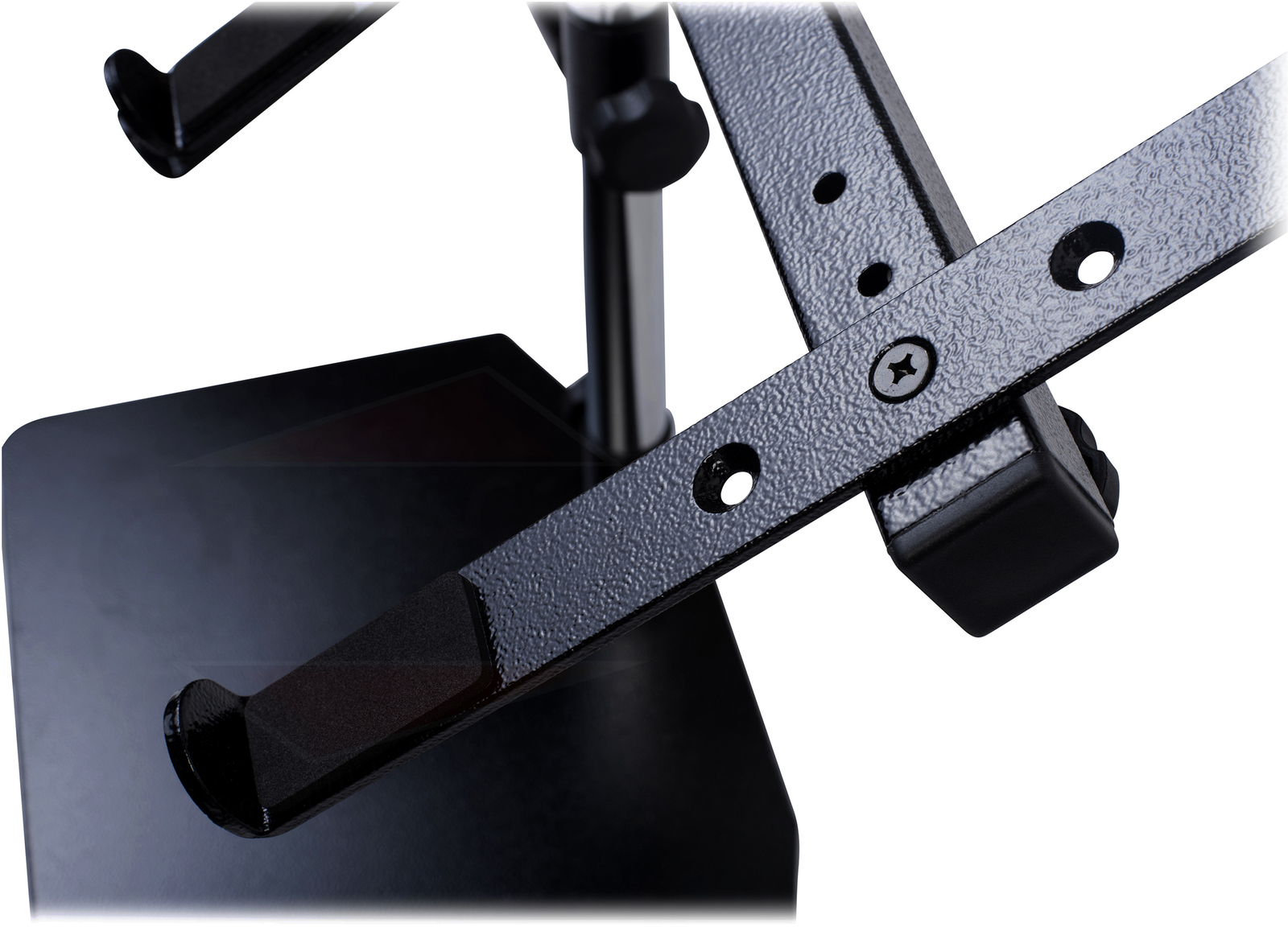 Double DJ Laptop Stand - 2 Tier PA Equipment PC Table Monitor CD Player Speakers