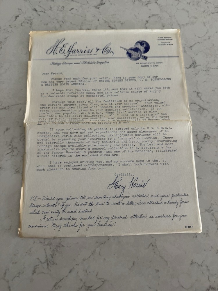 US Stamps (U. S. Possessions And British North America) 1959, H.E. Harris & Co