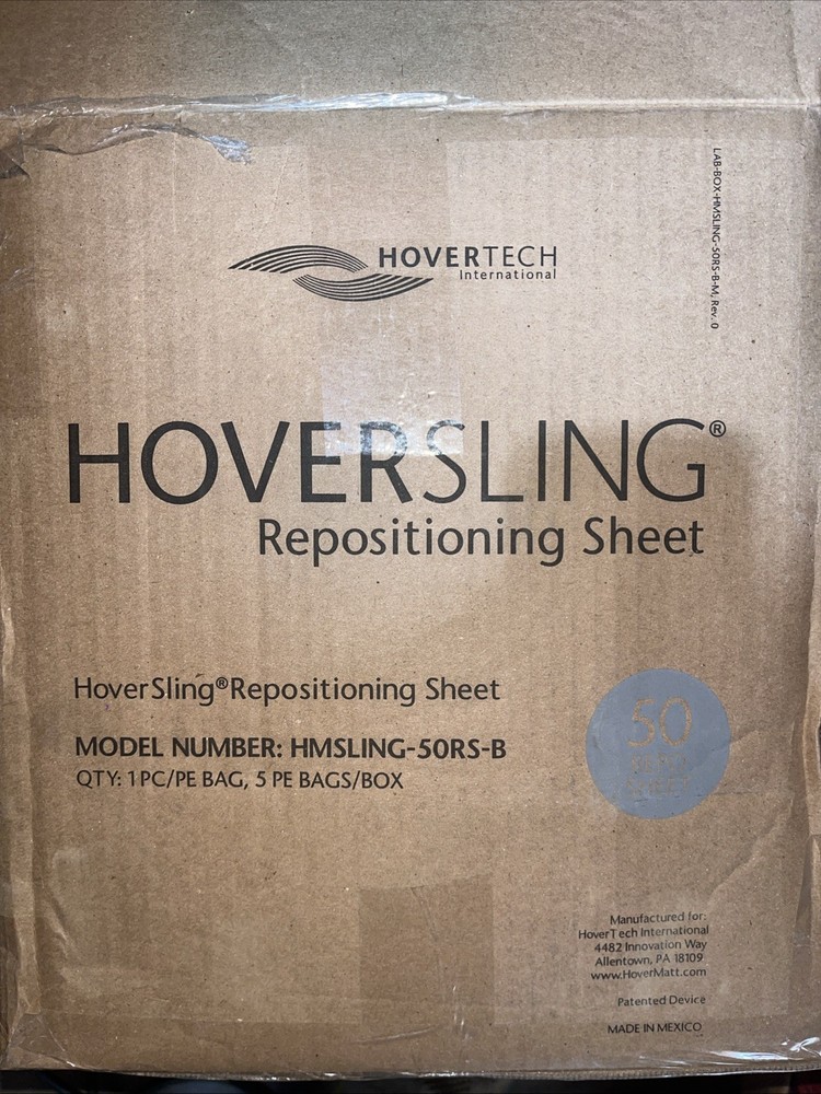 HoverTech Hoversling repositioning sheet Model; 50 repo sheet