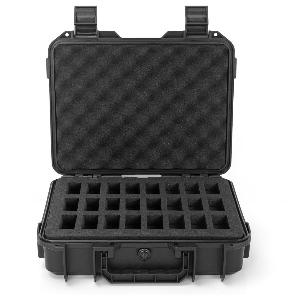 TORIBIO Miniature Storage Figure Case, Sturdy Hard Small, Black