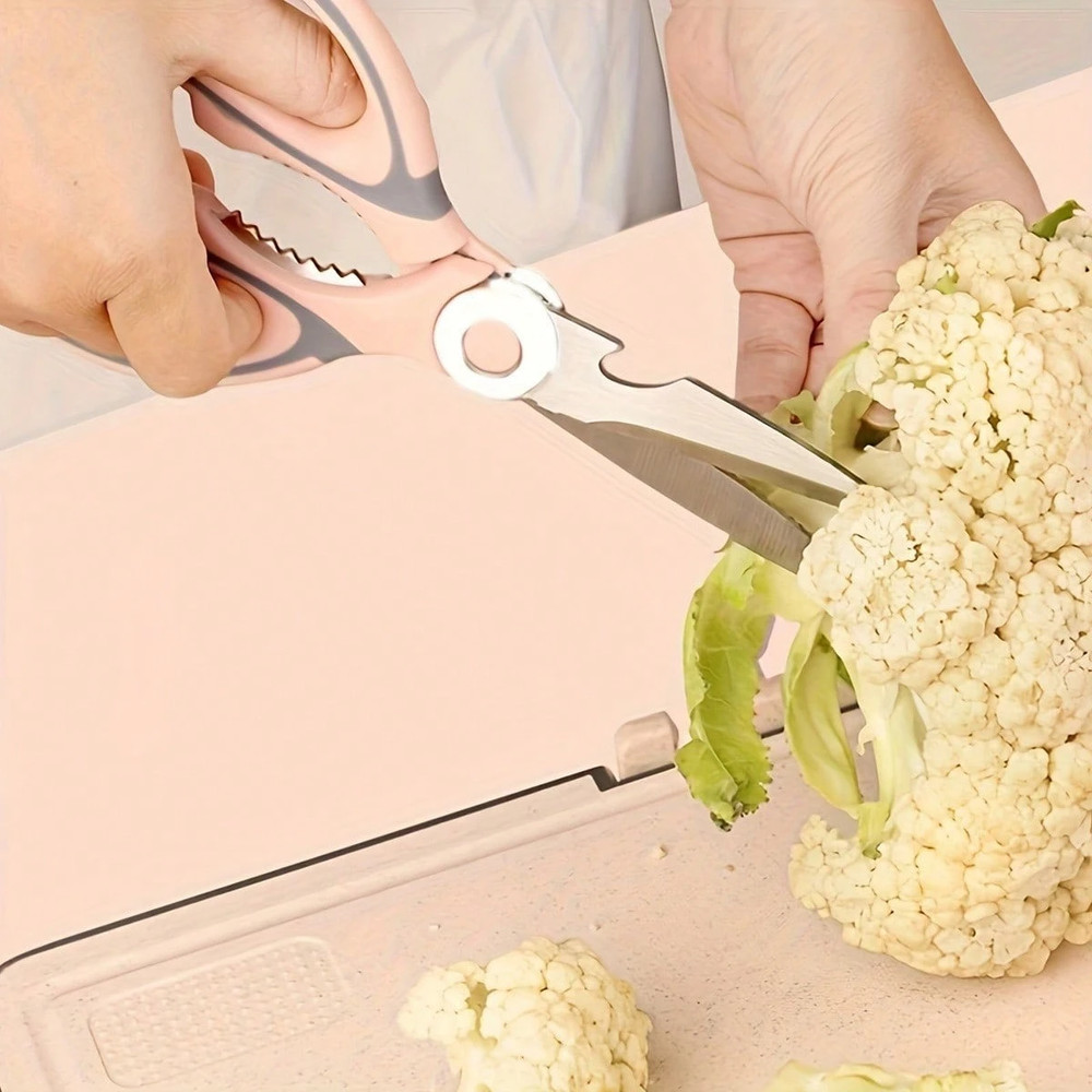 Kitchen Shears Stainless Steel Sharp Scissors Meat Chicken Professional BBQ Tool