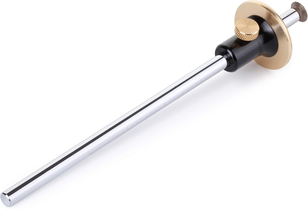 Precision Marking Gauge with Solid Brass Face Two Extra Blades for Wood Projects