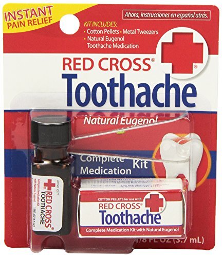 6 Pack Red Cross Toothache Complete Medication Kit 0.12Oz Each