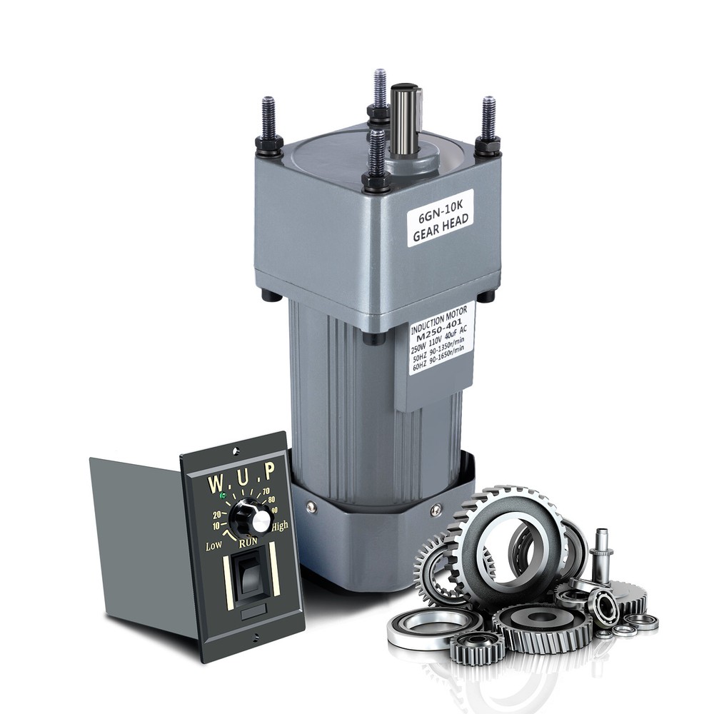 AC Gear Reduction Motor Electric+Variable Speed Controller Reversible 110V 250W