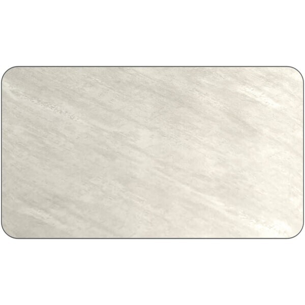 24" x 42" Rectangular Restaurant Table Top with White Laminate Top Finish