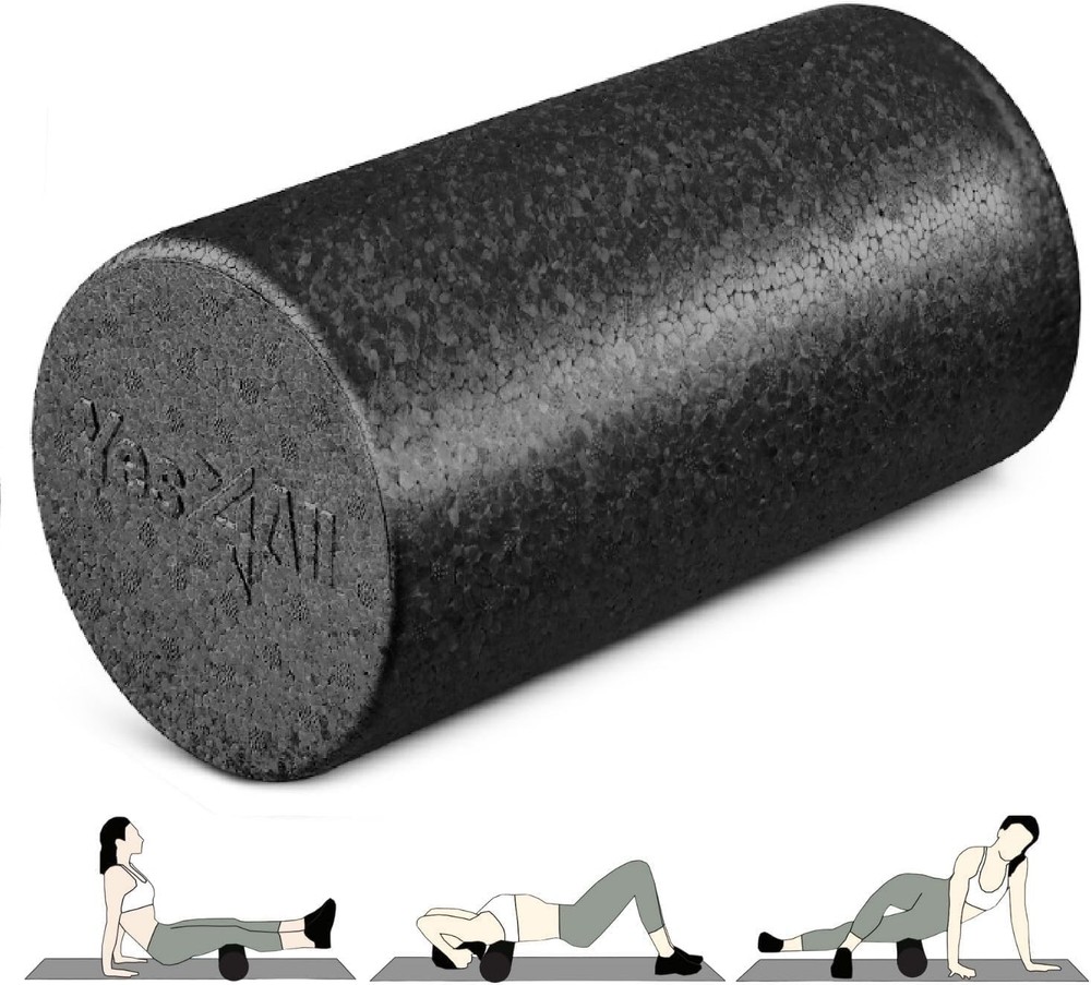 High-Density EPP Round Back Roller Foam, Exercise Foam Roller for Yoga, Pilat...
