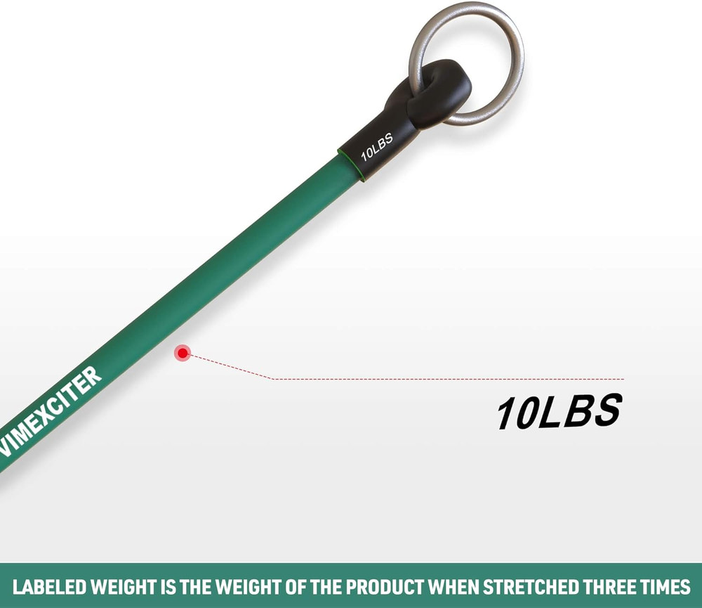 Exercise Resistance Bands - 8 Fitness Stackable Workout Bands - Compatible with