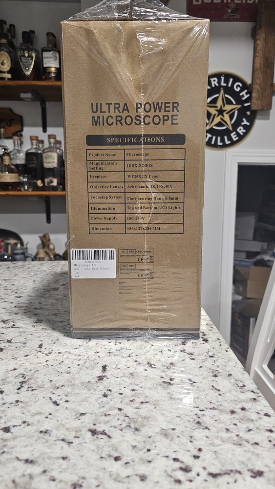 BEBANG 100X-2000X Compound Microscope With Slides And Operating Accessories