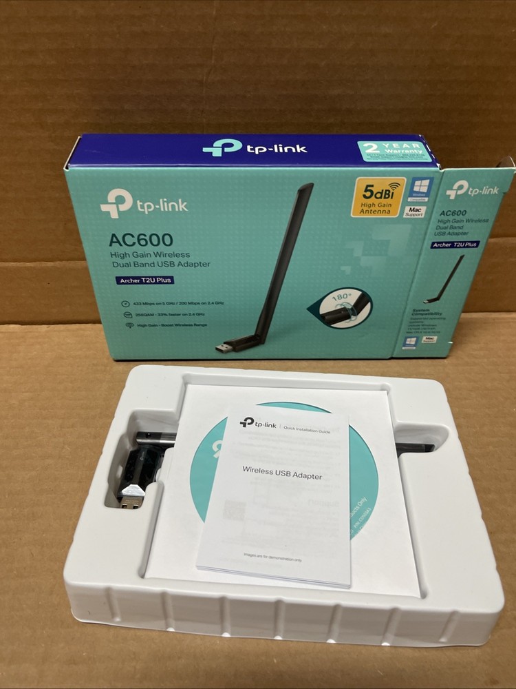 TP-Link AC600 USB WiFi Adapter for PC (Archer T2U Plus)