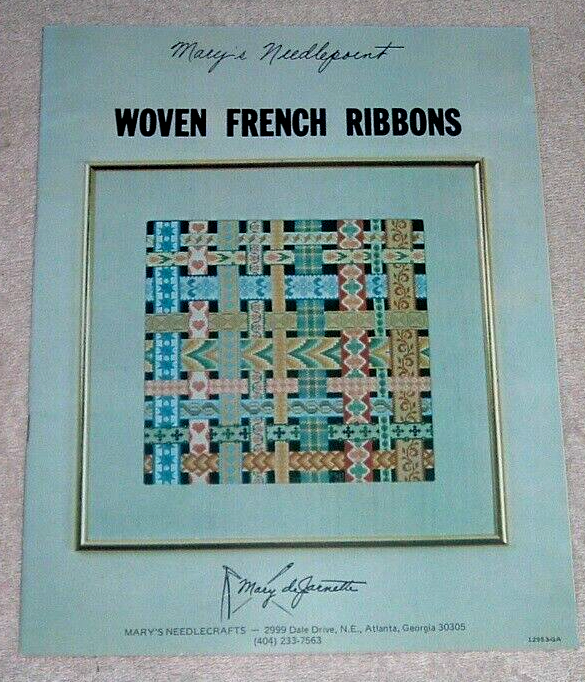 Woven French Ribbons Needlepoint "Pattern Book ONLY" EP