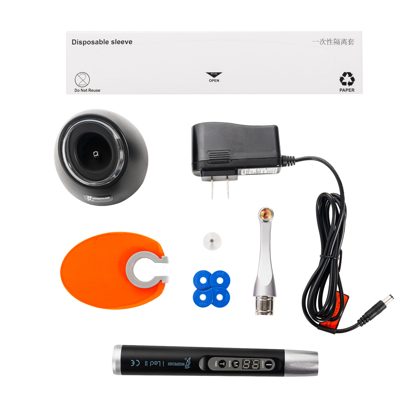 Woodpecker Dental ILED II Curing Light Lamp 3000mw/c㎡ Upgraded Wide Spectrum