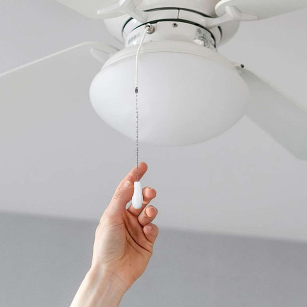 1/2/4Pcs Ceiling Fan Chain Pulls Wooden Pull Chain Extension Pull Chain for Ceil