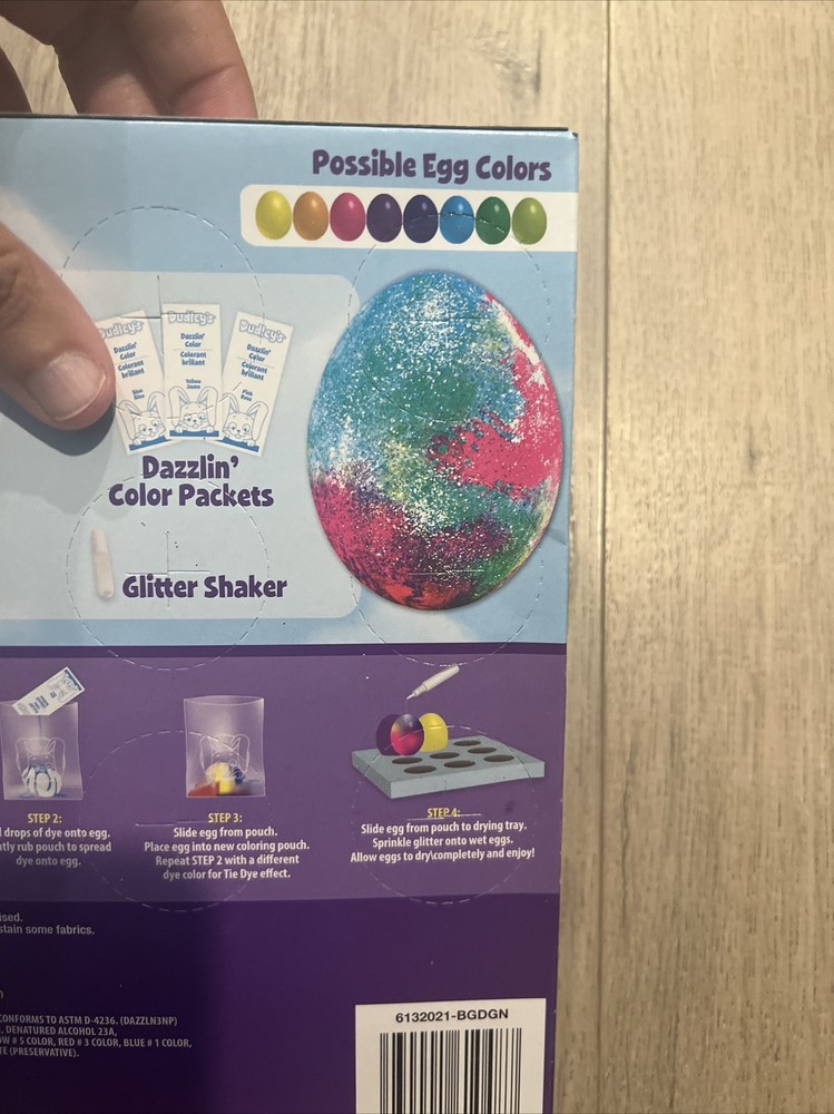 Dudley's Glitter Tie Dye Easter Egg Decorating Kit