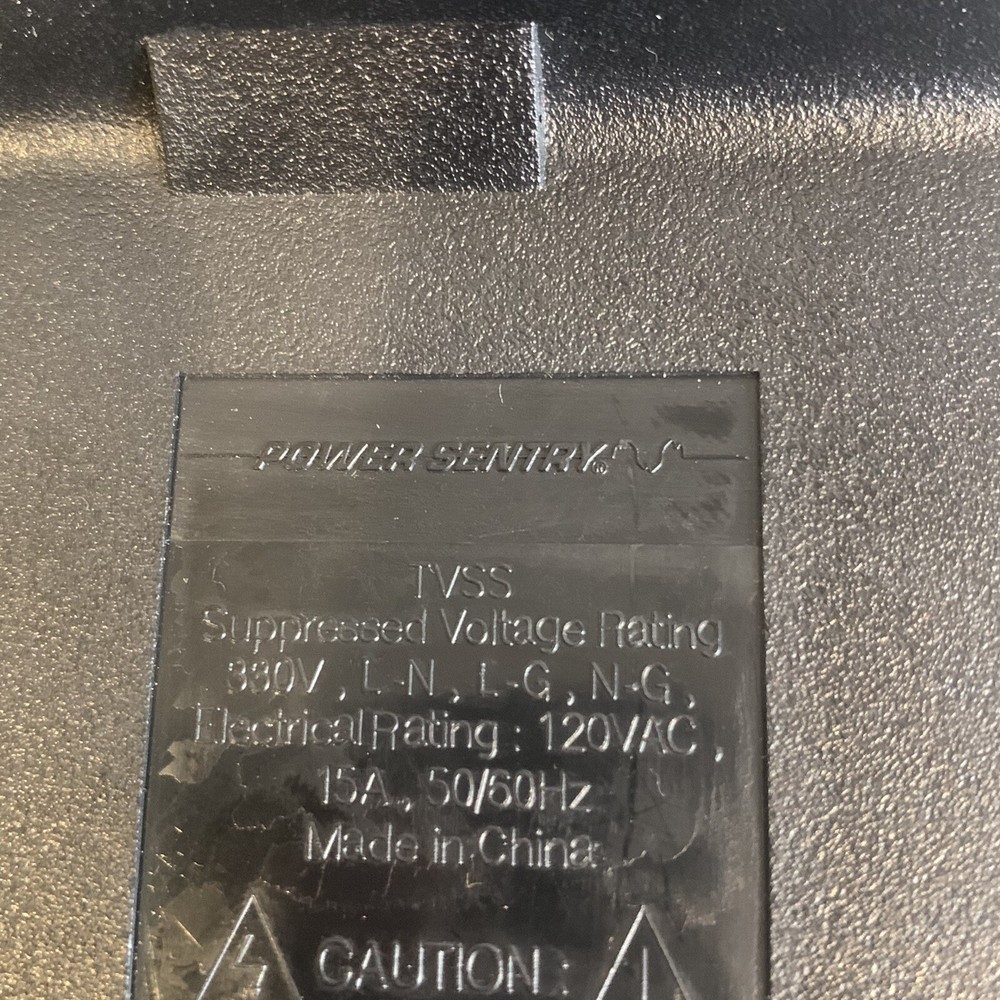 Power Sentry - Surge Protector - 01061 Black