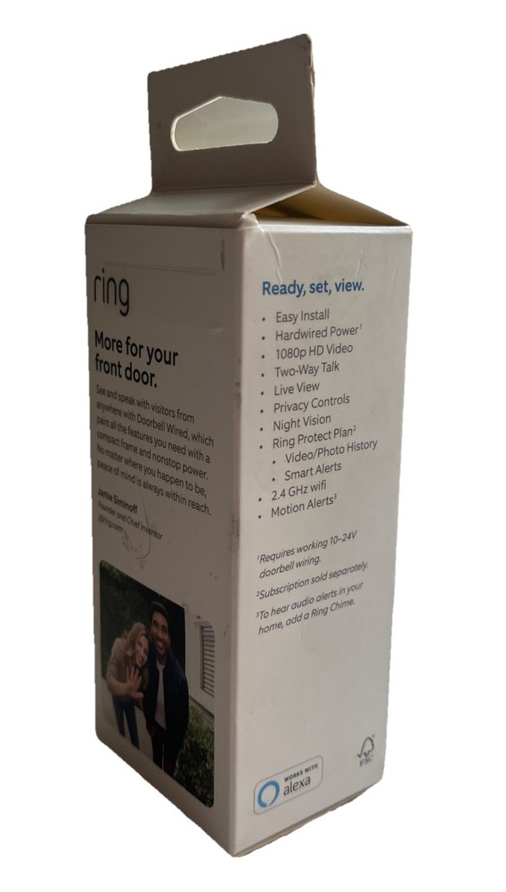 Ring Video Doorbell Wired New