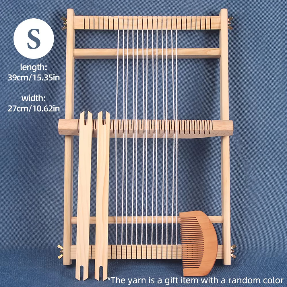 1Pc Wood DIY Weaving & Knitting Loom Machine, Wooden Frame Knitted Tool, Making