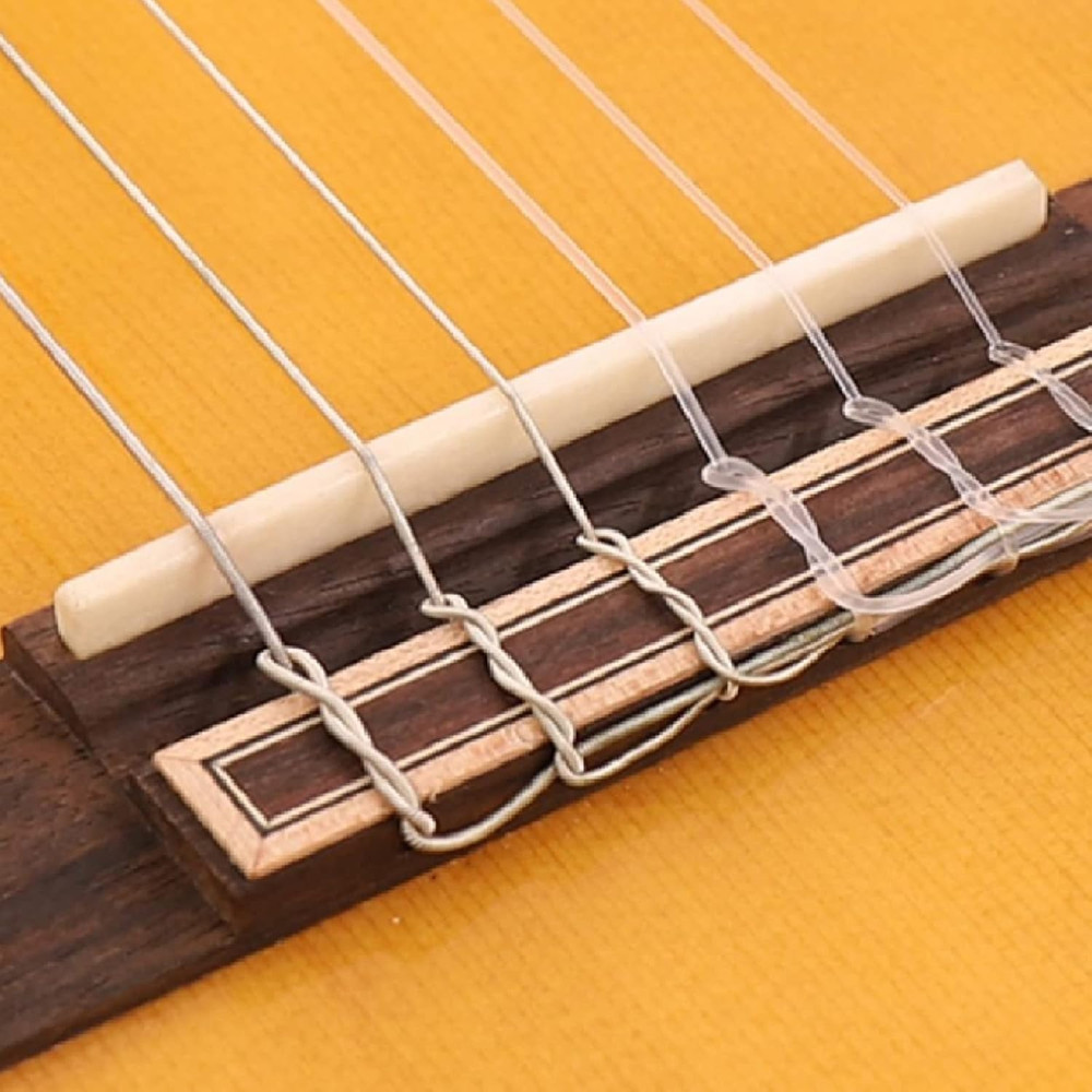6 String Classical Guitar Bone Saddle, Guitar Bridge Saddles, Cut from Whole Bon
