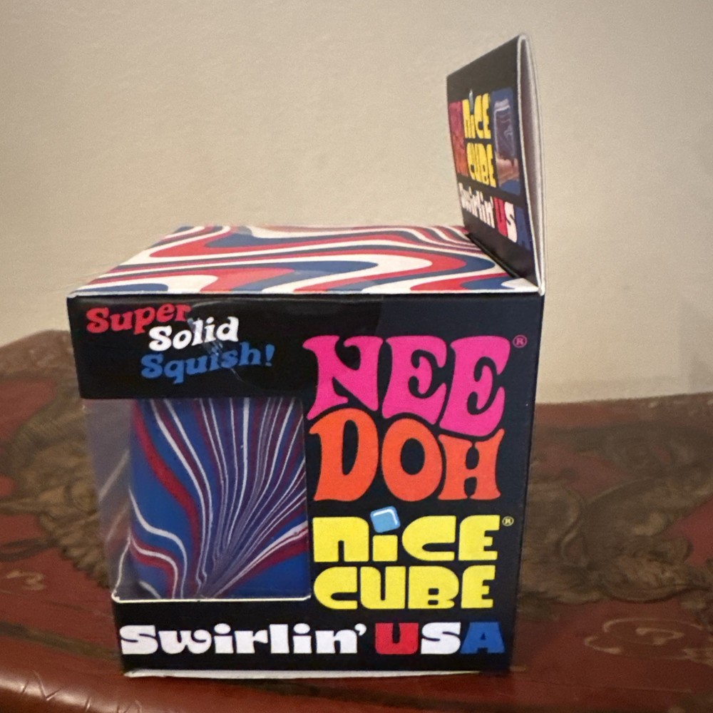 NEEDOH Nice Cube Swirlin' USA Super Solid Squish NEW Authentic