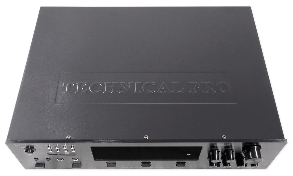 Technical Pro 6-Zone Amplifier+6) White Slim Wall Speakers 4 Restaurant/Bar/Cafe