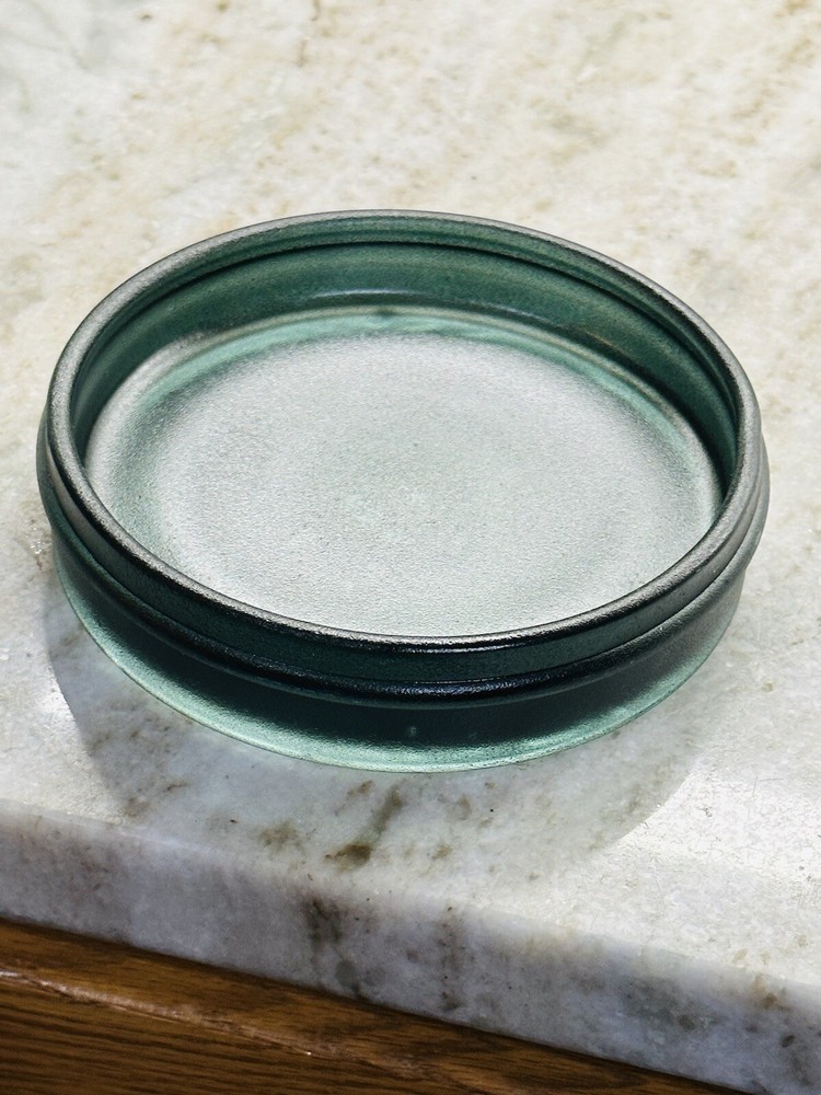 Bee & Willow Trinket Tray Crystallized-1 Inches Diameter-Green