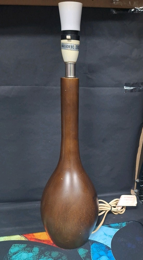 Solid Teak Scandinavian style Table Lamp